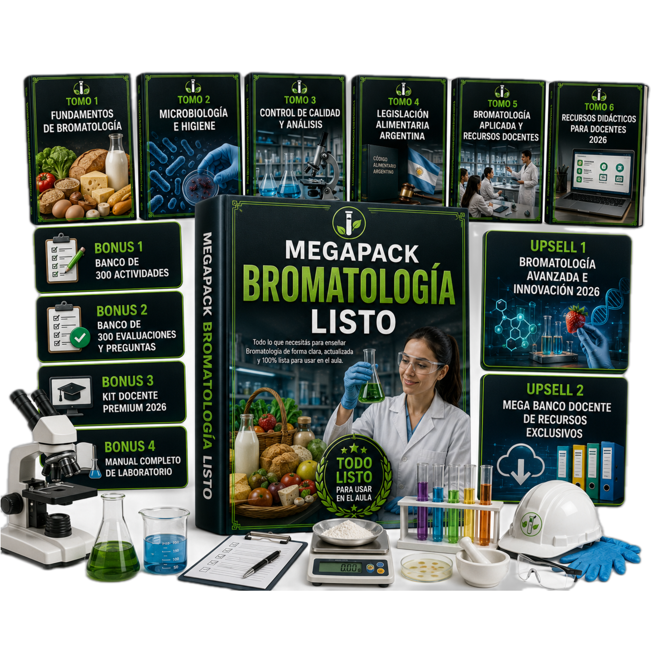 MEGAPACK BROMATOLOGIA LISTO + UPSELL PREMIUM