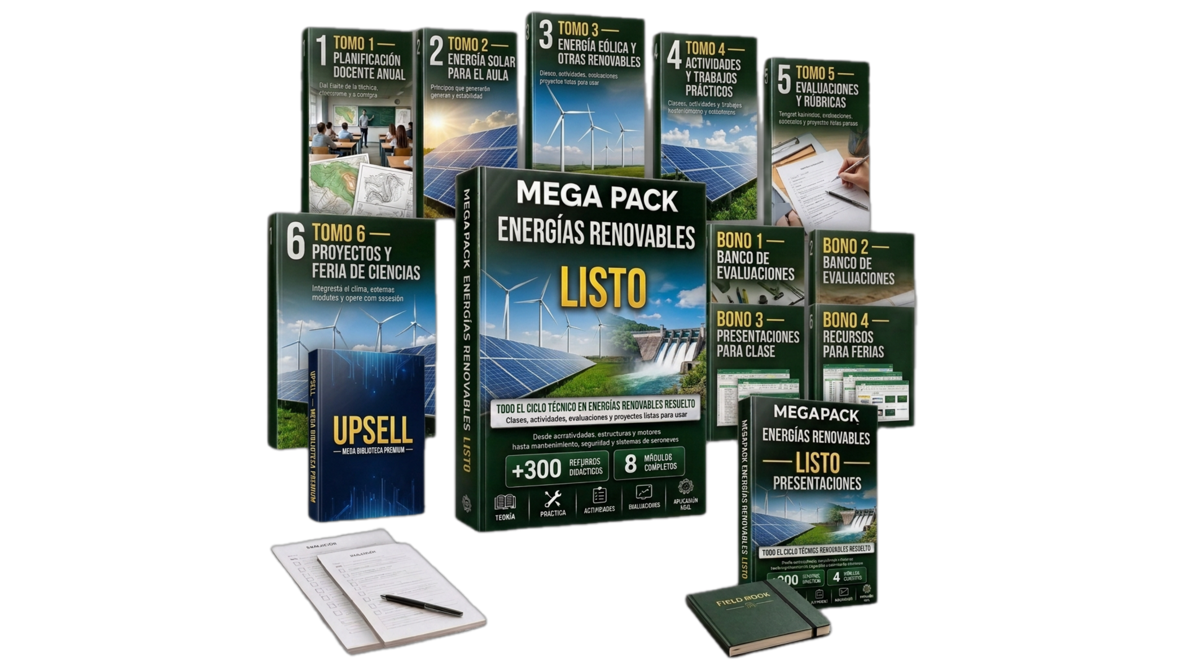 MEGAPACK ENERGIAS RENOVABLES + MEGA BIBLIOTECA